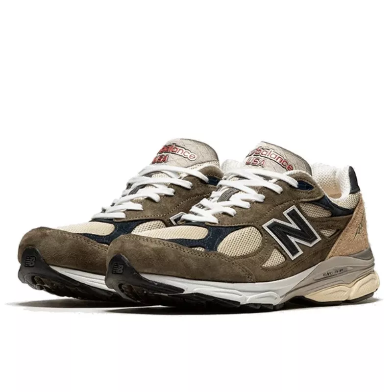 New Balance 990 V3 Made In USA Green Cream