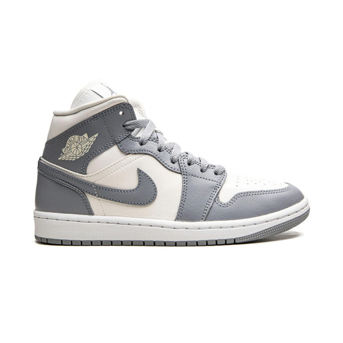 [美品] NIKE エアジョーダン1 MID　ステルス JORDAN BRAND WMNS AIR JORDAN 1 MID SAIL/STEALTH-WHITE