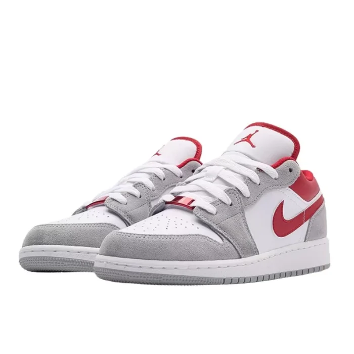 Air Jordan 1 Low SE Light Smoke Grey Gym Red