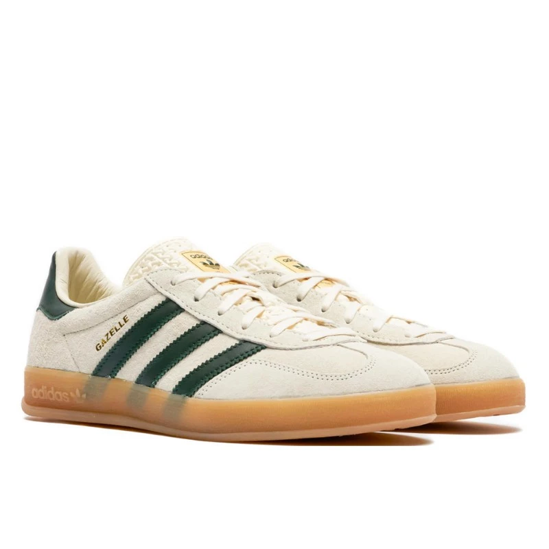Adidas Gazelle Indoor Cream White Collegiate Green Gum