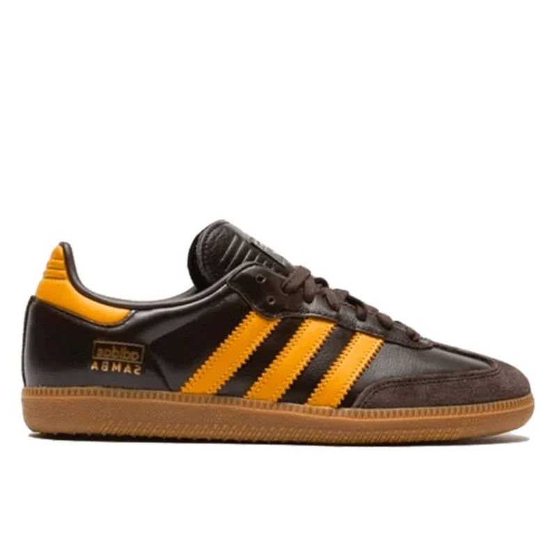 Adidas Samba OG Dark Brown Preloved Yellow