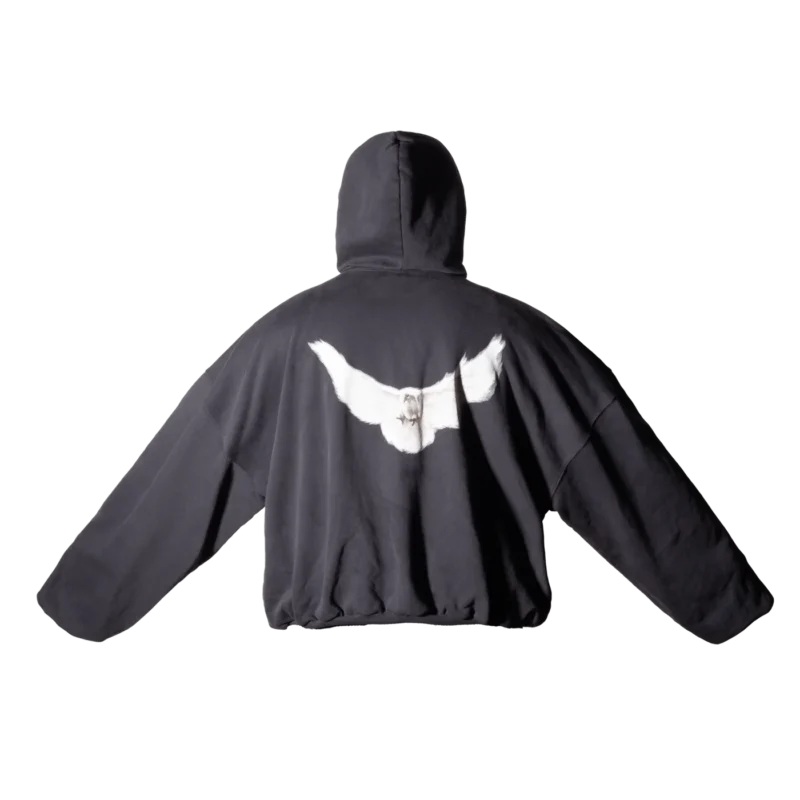 Yeezy Gap Engineered by Balenciaga Dove Hoodie Washed Black Los Angeles Archives Sample