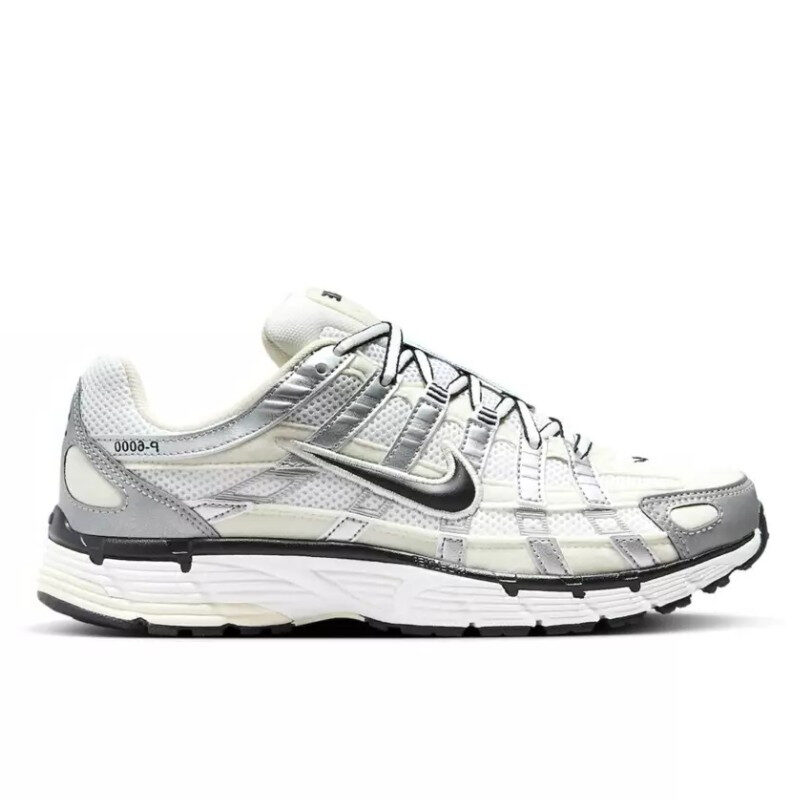 Nike P-6000 Coconut Milk Metallic Silver