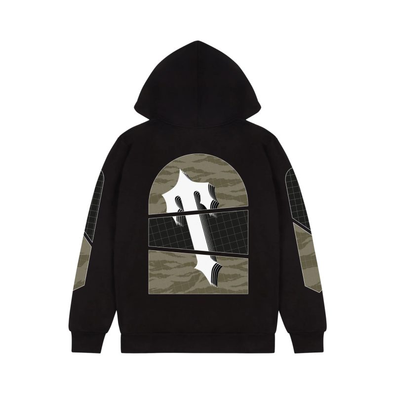 Trapstar Art Of War Camo Hoodie - Black