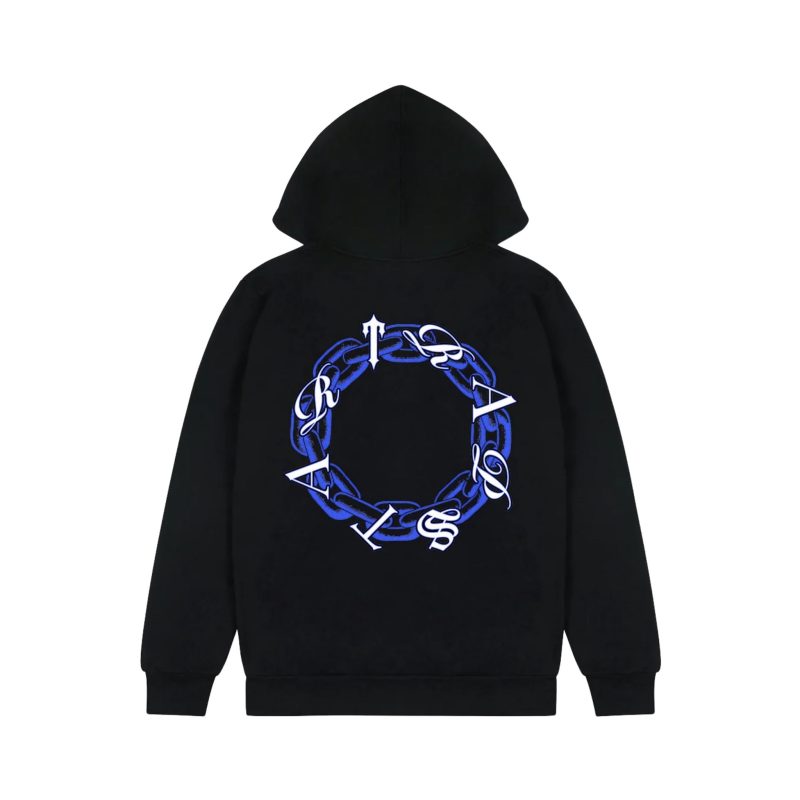 Trapstar Chain Script Hoodie - Black/Ice