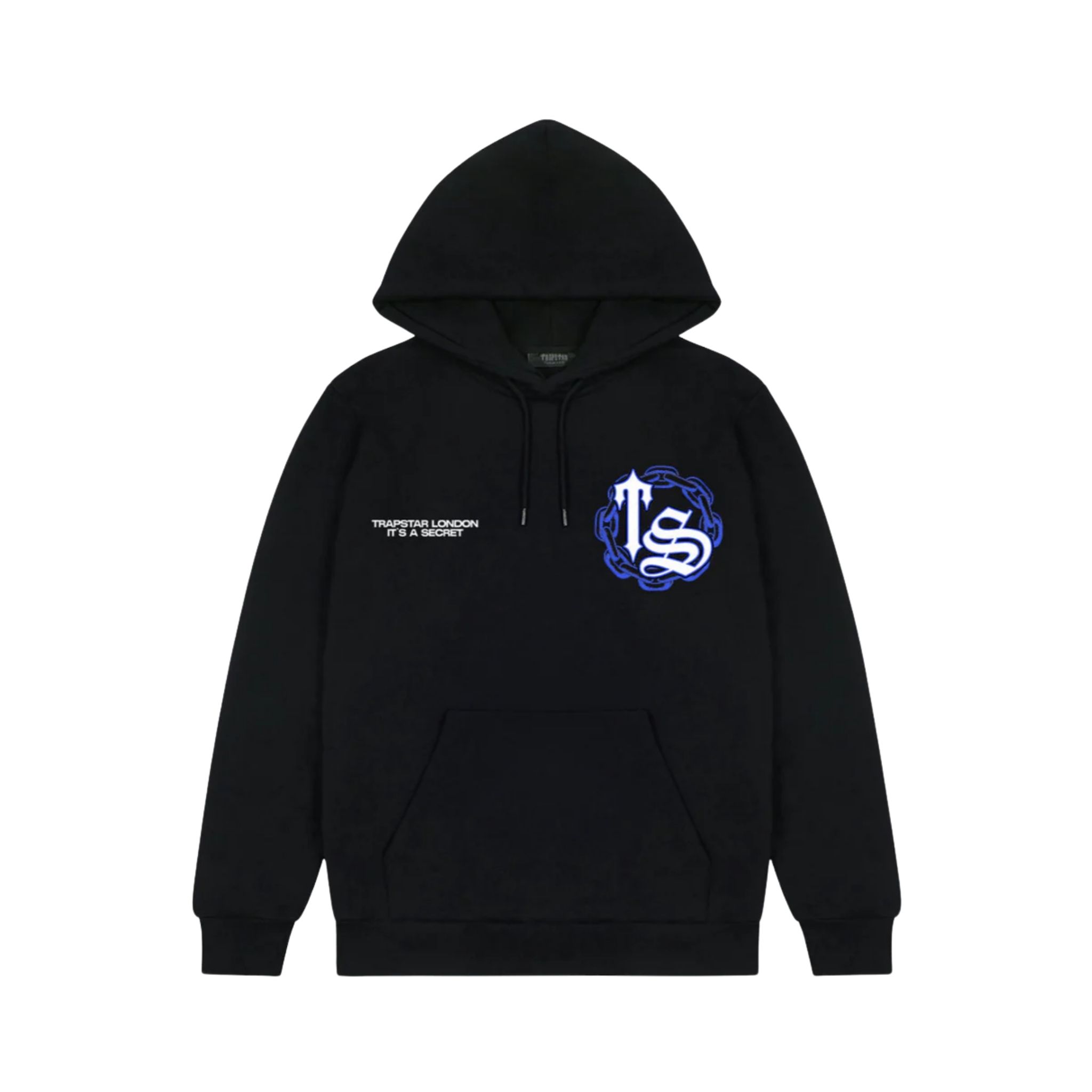 Trapstar Chain Script Hoodie - Black/Ice