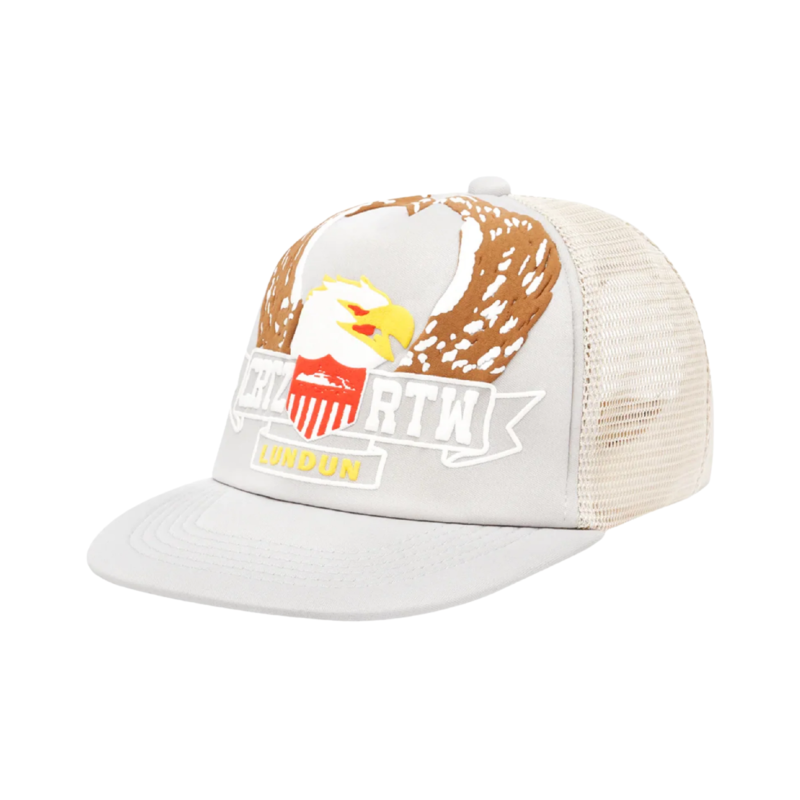 Corteiz Eagle Trucker Hat - Grey