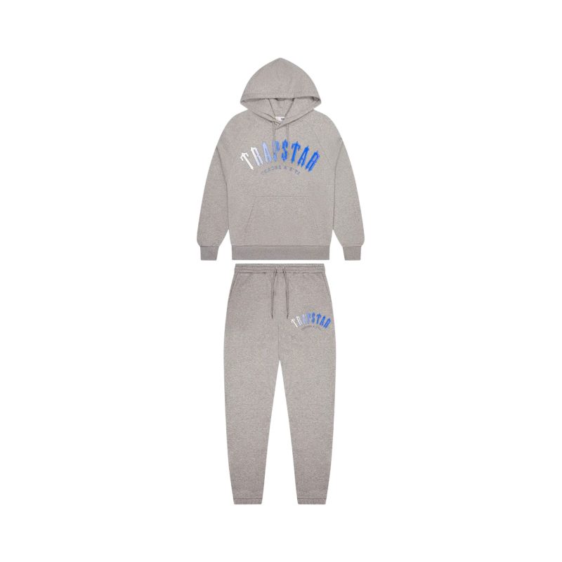 Trapstar Irongate Arch Fade Tracksuit - Grey/Blue