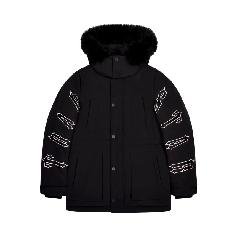 Trapstar Irongate Hooded Parka - Black
