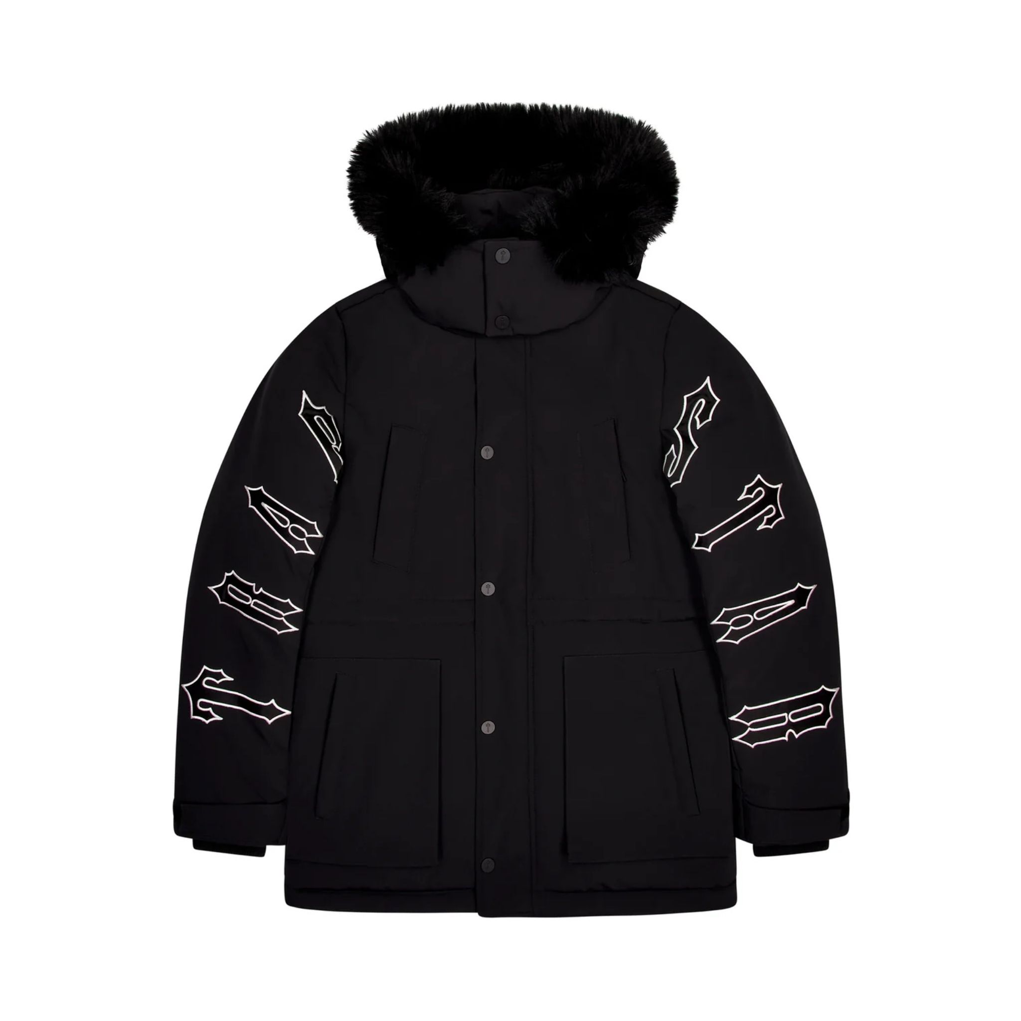 Trapstar Irongate Hooded Parka - Black