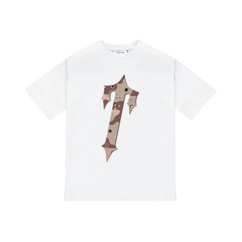 Trapstar Irongate T Tee Desert Camo Edition - White