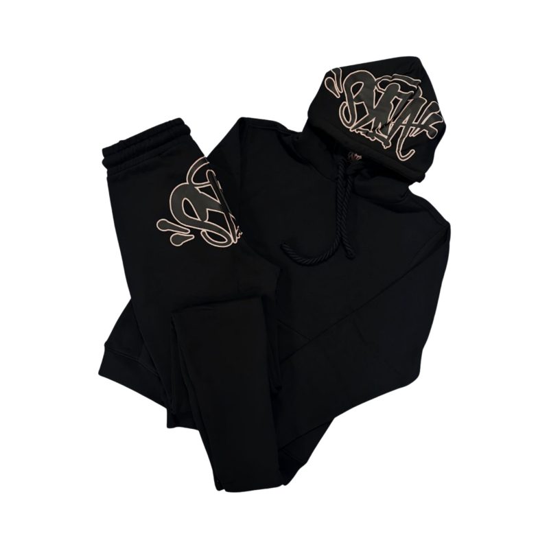 SynaWorld x Central Cee OG Tracksuit - Black/Golden Rose