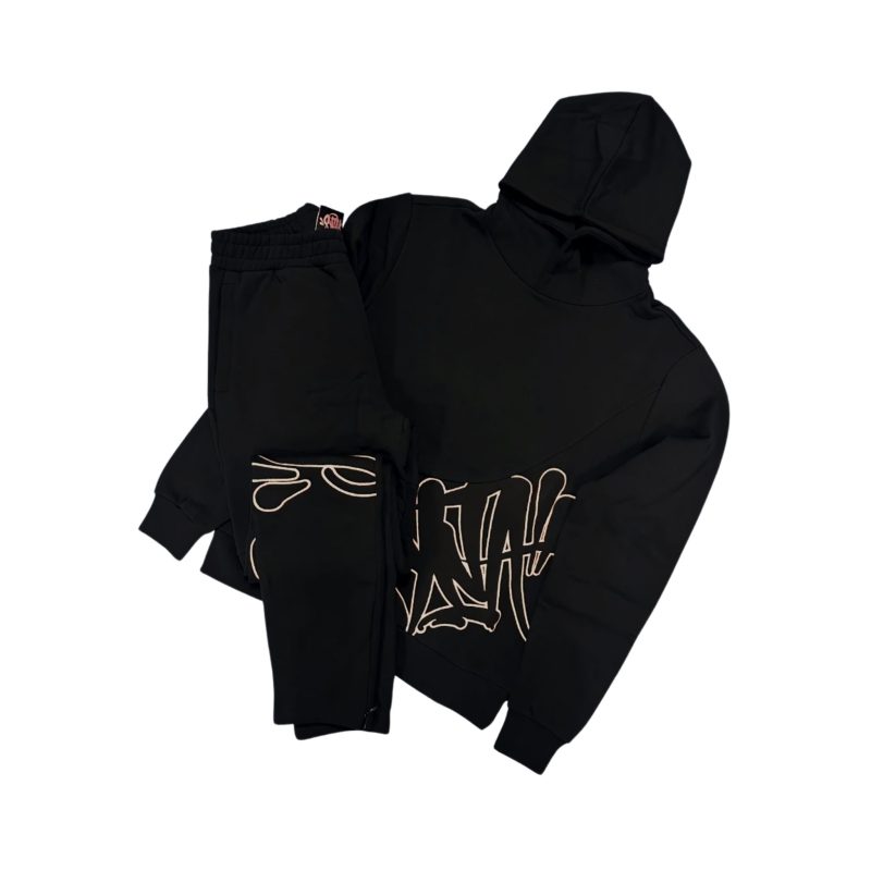 SynaWorld x Central Cee Slice Tracksuit - Black/Golden Rose
