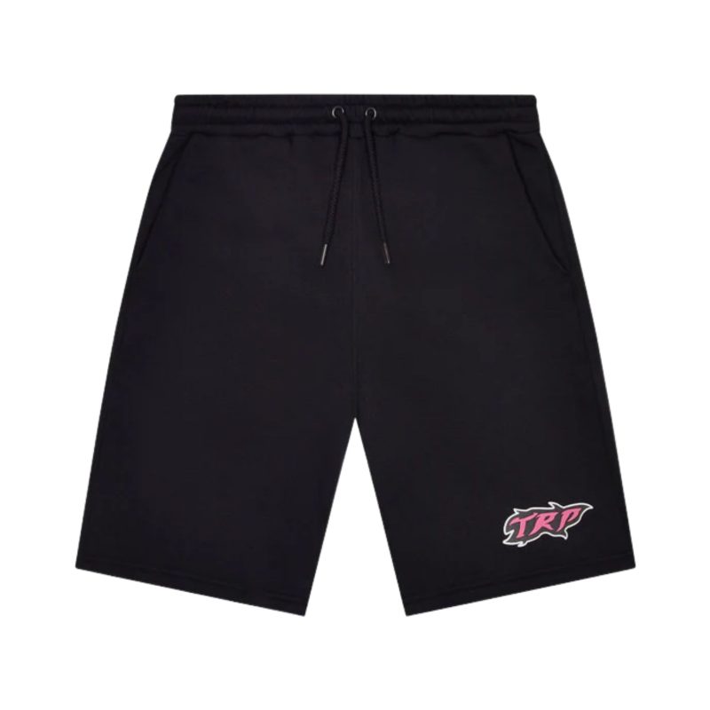 Trapstar TRP Flame Shorts - Black/Pink
