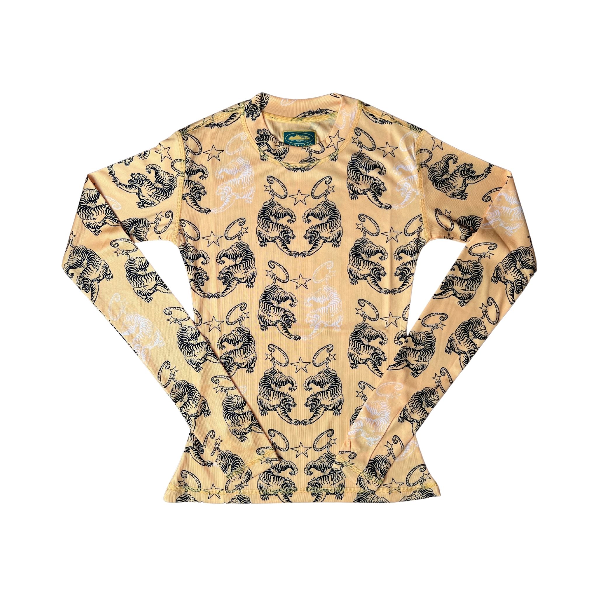 Corteiz Women's Tiger Mesh Longsleeve Yellow