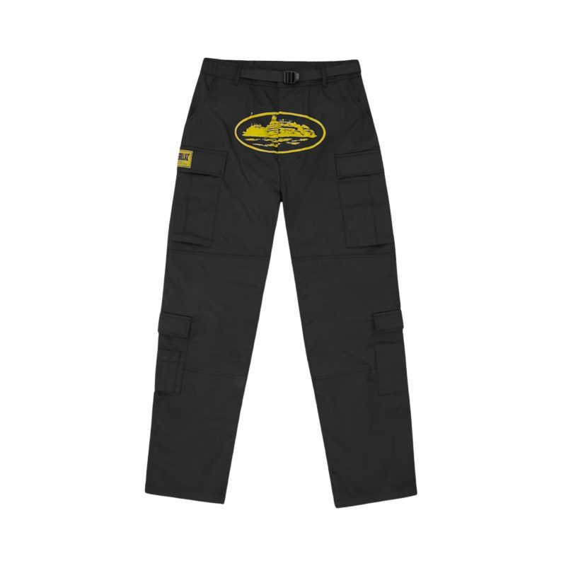 Corteiz Yella Guerillaz Cargos Black/Yellow