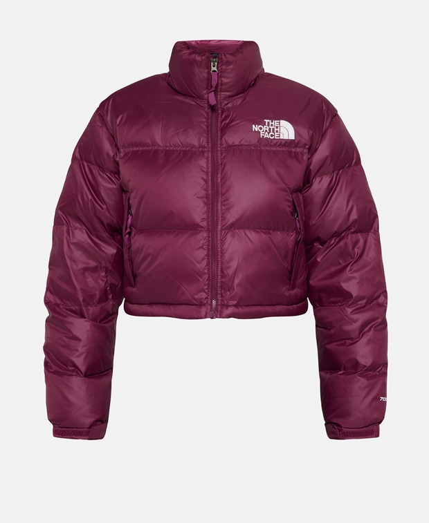 Kurtka Damska The North Face Nuptse 700 short jeżynowa