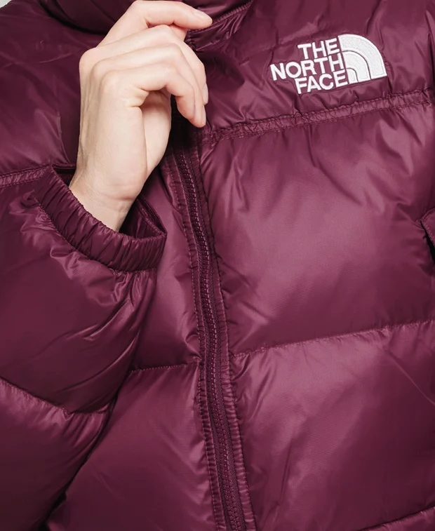 Kurtka Damska The North Face Nuptse 700 short jeżynowa