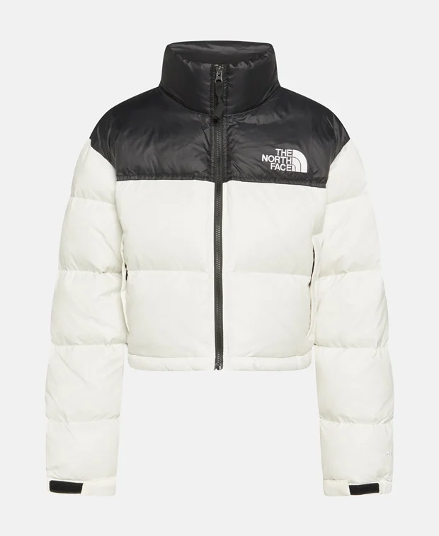 Kurtka Damska The North Face Nuptse short Biel Wełny