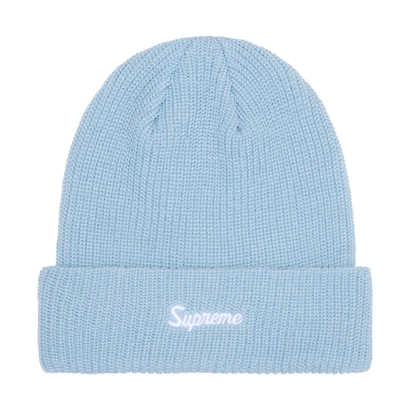 Supreme Beanie Loose Gauge Light Blue