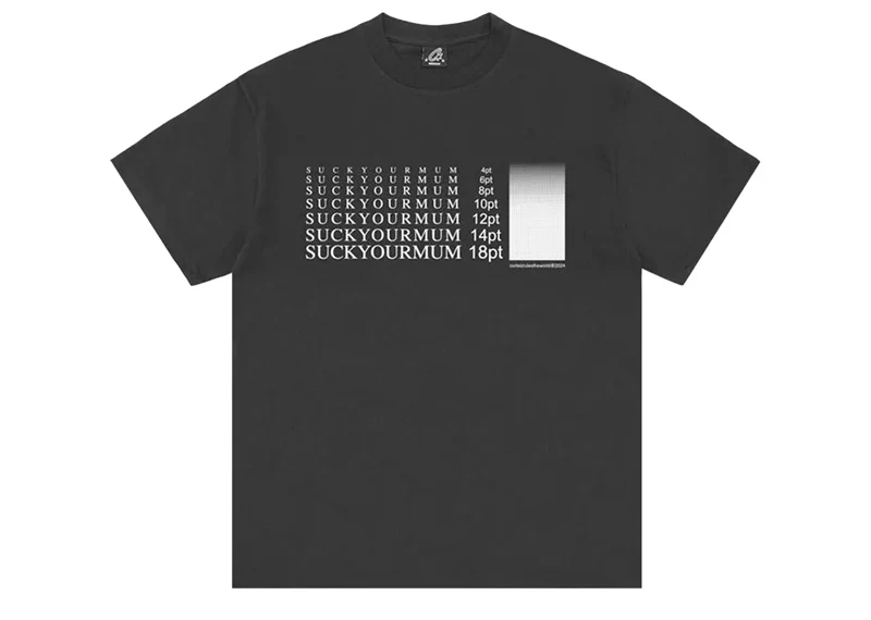 Corteiz Suck Your Mum Tee Black