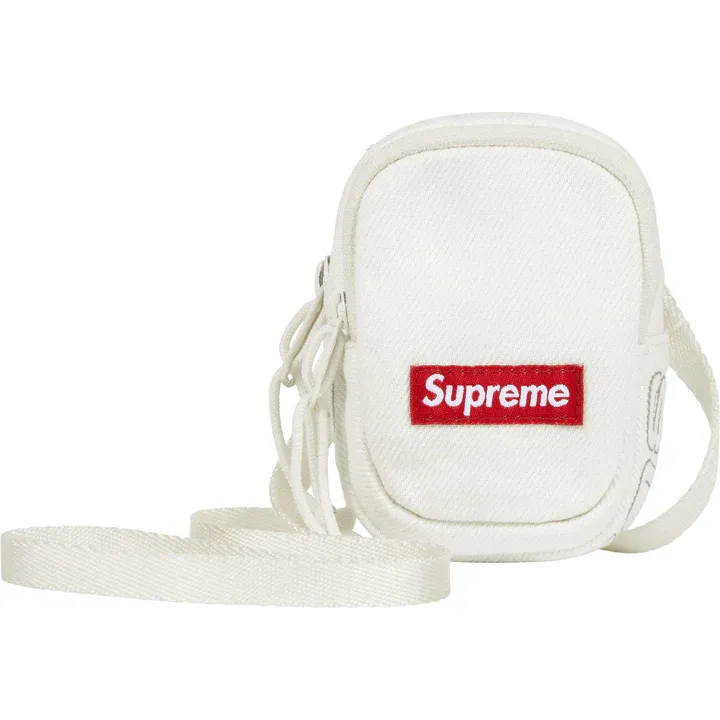 Supreme Denim Mini Utility Bag white