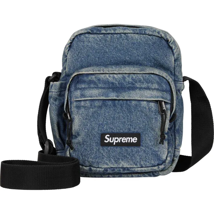 Supreme Denim Shoulder Bag Indigo Denim