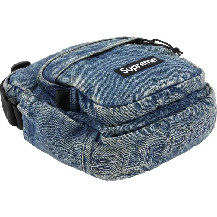 Supreme Denim Shoulder Bag Indigo Denim