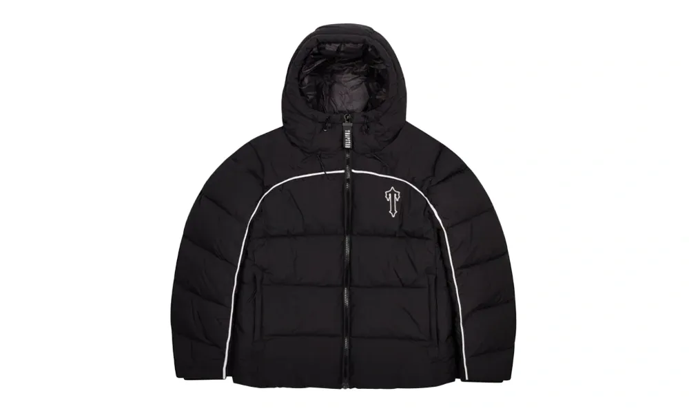 Kurtka Puchowa Czarna Trapstar Irongate Arch Pipping