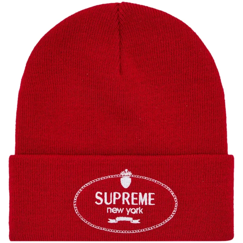 Supreme Crest Beanie Red