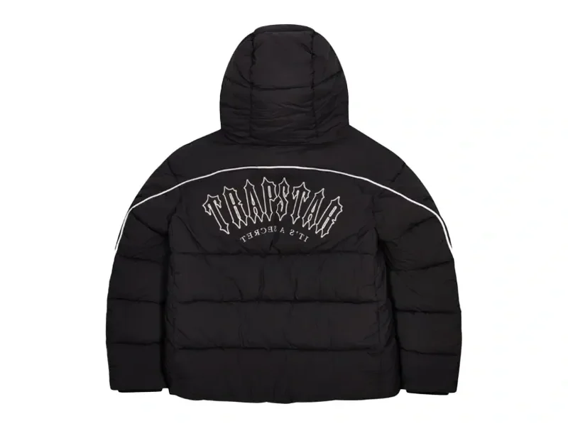 Kurtka Puchowa Czarna Trapstar Irongate Arch Pipping