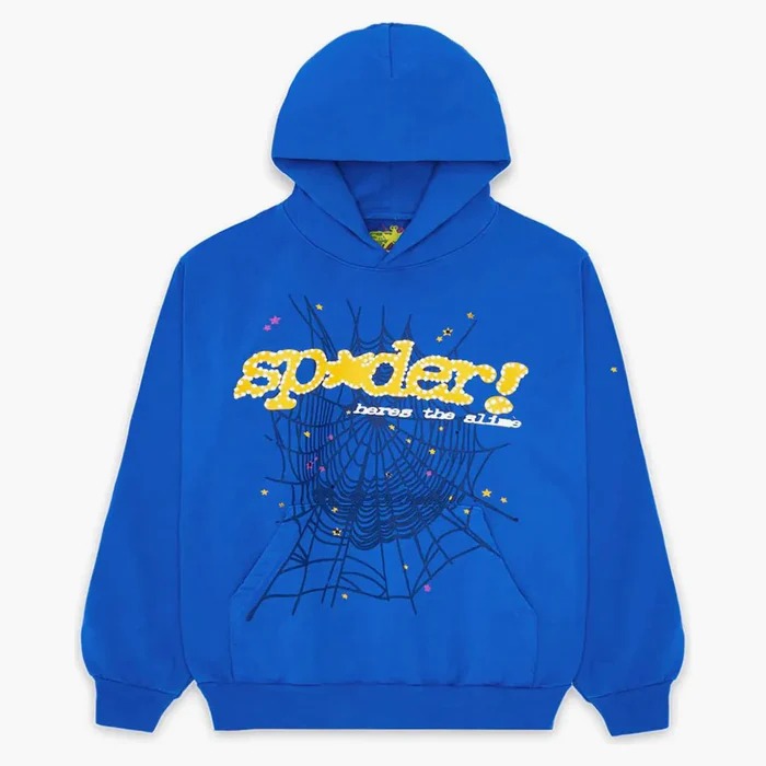 Sp5der Tc Hoodie Blue