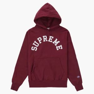 Supreme Champion Hooded Sweatshirt (ss25) Red