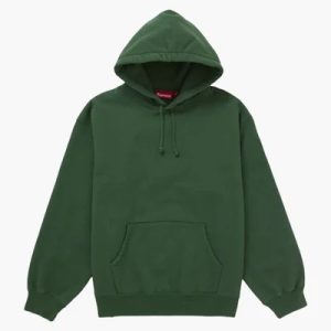 Supreme Frayed Hooded Sweatshirt Green
