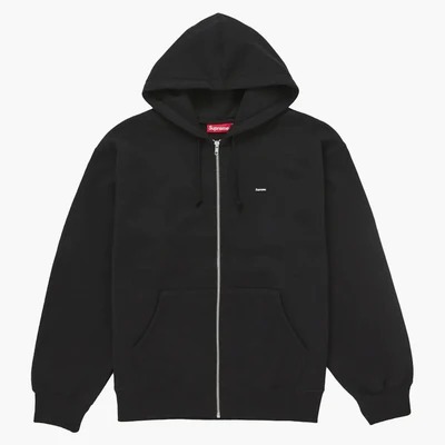 Supreme Small Box Zip Up Hooded Sweatshirt (ss25) Black