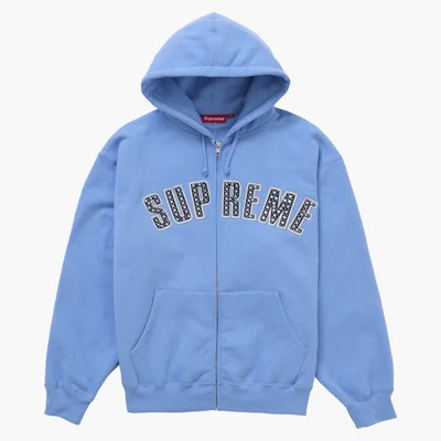 Supreme B.b. Simon Zip Up Hooded Sweatshirt Blue