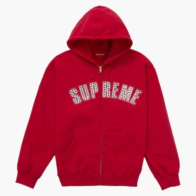 Supreme B.b. Simon Zip Up Hooded Sweatshirt Red