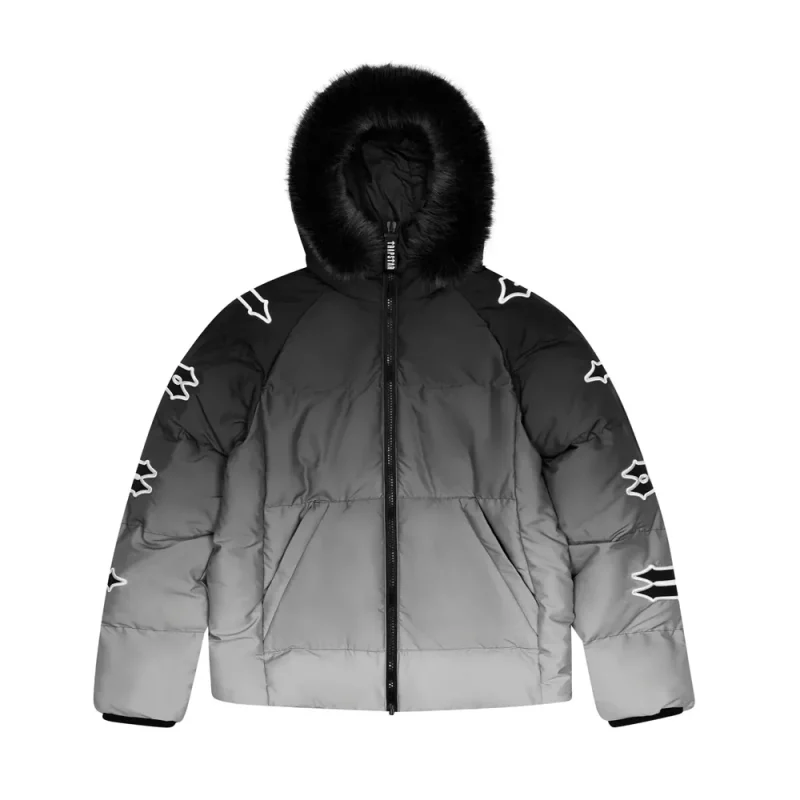Traspstar Irongate Sleeve Puffer Black Gradient