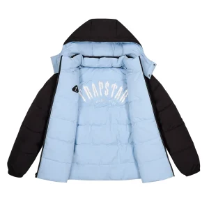 Kurtka Trapstar Irongate Arch Reversible Puffer - Black/Light Blue