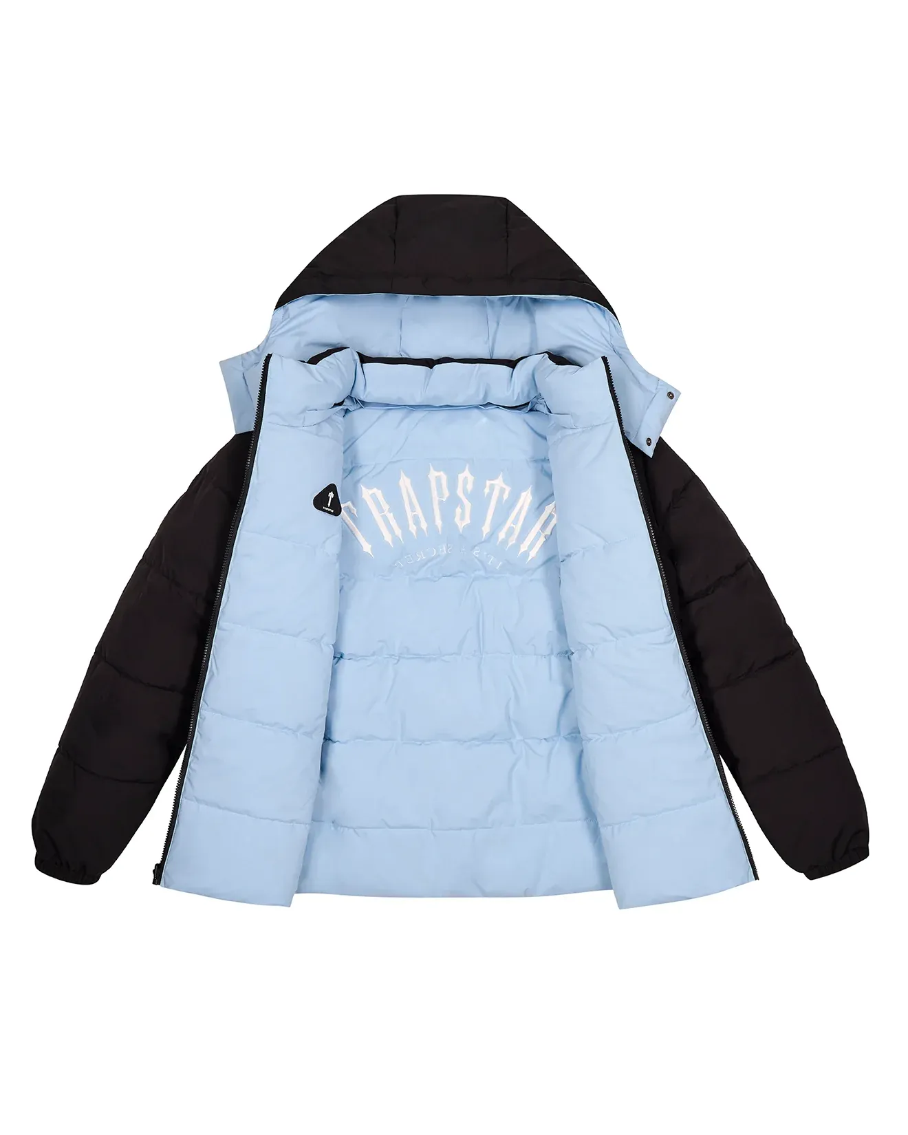 Kurtka Trapstar Irongate Arch Reversible Puffer - Black/Light Blue