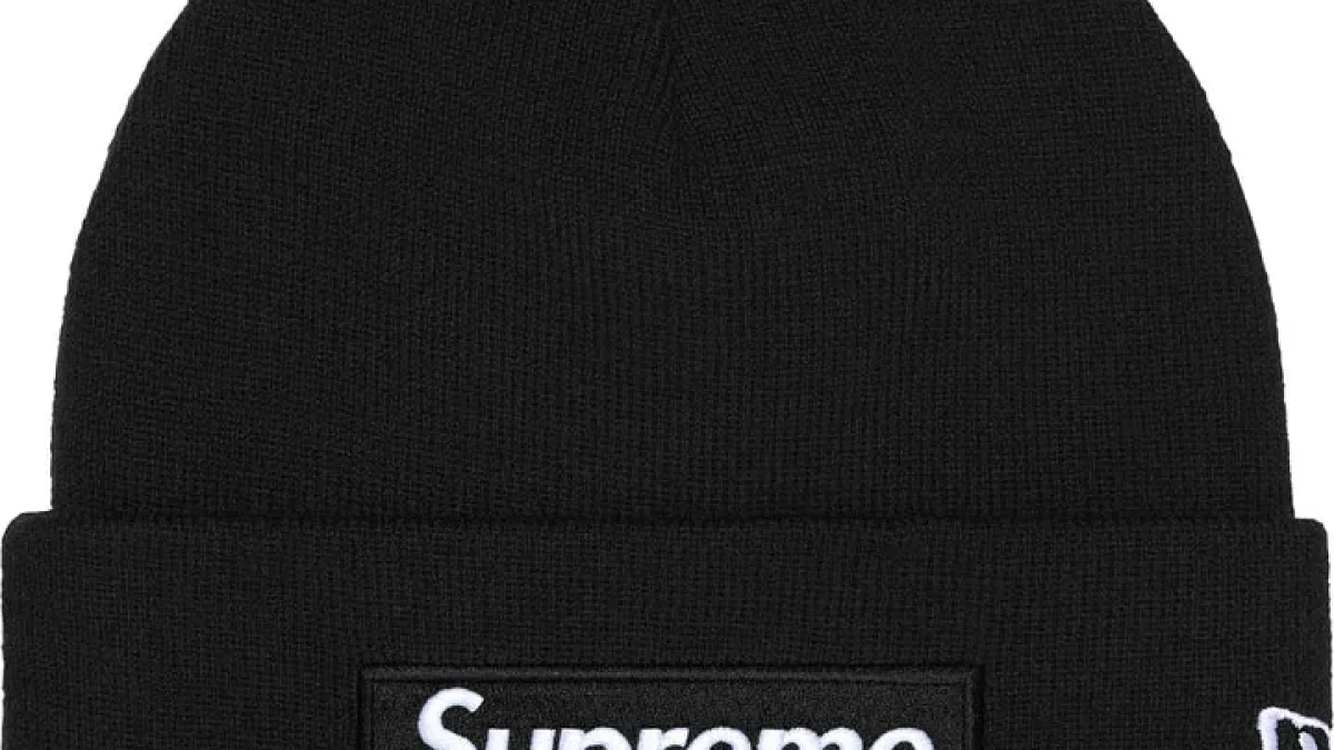Supreme x New Era Box Logo Beanie Black - sneakerman.store