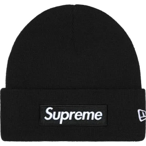 Supreme x New Era Box Logo Beanie Black