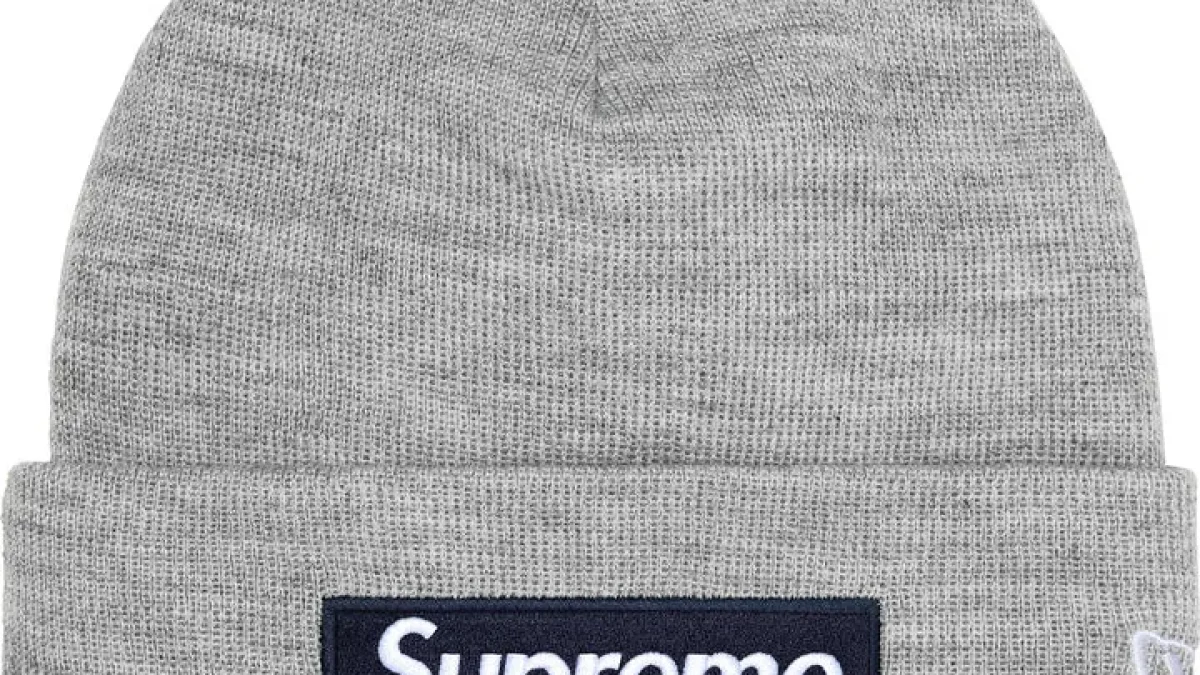 Supreme New Era Box Logo Beanie グレー【新品】 Supreme New Era Box Logo Beanie 