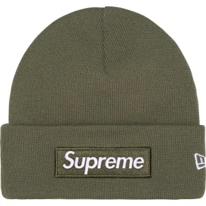 Supreme x New Era Box Logo Beanie Light Olive