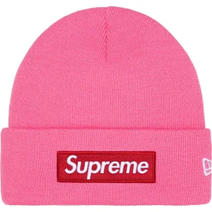 Supreme x New Era Box Logo Beanie Magenta różowa