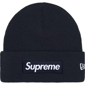 Supreme x New Era Box Logo Beanie Navy