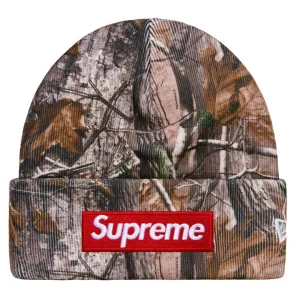 Supreme x New Era Box Logo Beanie Realtree AP Camo