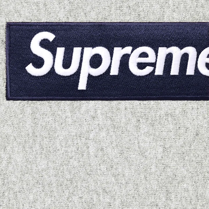 Bluza Supreme Box Logo Cyan Heather Grey