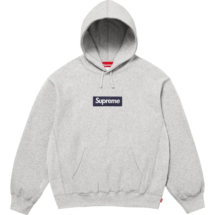 Bluza Supreme Box Logo Cyan Heather Grey